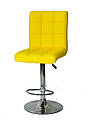 Стілець барний Augusto Bar CH - Base жовтий 1006 екошкіра, хромировання база з регулюванням висоти сидіння, фото 2