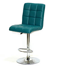 Стілець барний Augusto Bar CH - Base зелений 1002 екошкіра, хромировання база з регулюванням висоти сидіння
