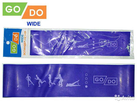 Еспандер гумовий петля вправи GO DO 6075-0,5 (1) широка стрічка, фото 2