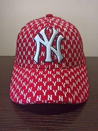 Кепка Бейсболка New York Yankees NY MLB Нью-Йорк Янкіз Букви Червона, фото 1