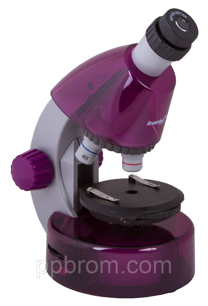 Мікроскоп Levenhuk LabZZ M101 Amethyst/Аметист У комплекті набір для цікавих дослідів Збільшення 40-640 крат