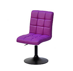 Стілець Augusto BK-Base екокожа пурпурний 1010 на чорній круглої базі з регулюванням висоти