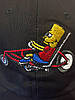 Кепка Бейсболка Bart Simpson Барт Сімпсон Велосипед Чорна, фото 6