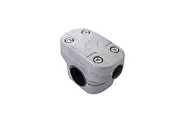 Кріплення ручки Асеса алюмінієве 28 мм з гумкою (6122R)