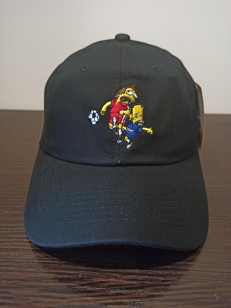 Кепка Бейсболка Bart Simpson Барт Сімпсон Футбол Чорна