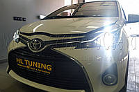 Toyota Yaris - замена линз на светодиодные Bi-LED