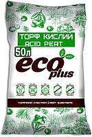 Торф Кислий для лохини та хвойних Eco Plus 50 л