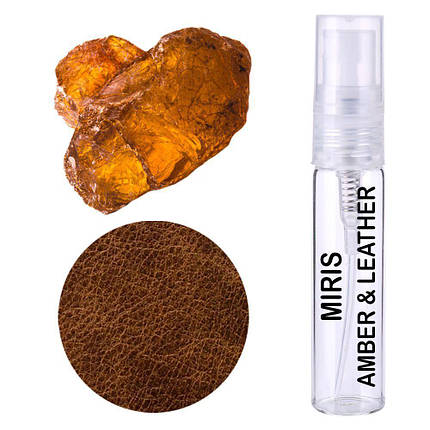 Пробник Духів MIRIS Amber & Leather (Аромат Амбри і Шкіри) Унісекс 3 ml, фото 2