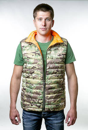 Двусторонняя жилетка Tramp Urban TRFB-005 M Camouflage/Orange, фото 2