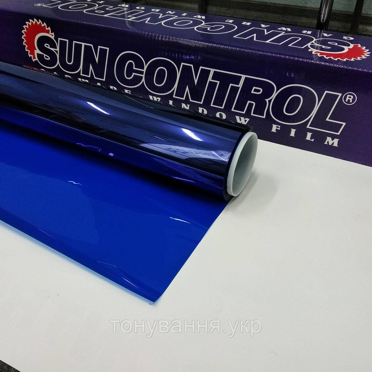 Тонувальна плівка NR Blue 20 Sun Control вітражна для перегородок. Ширина рулону 1,524 (ціна за кв.м.)