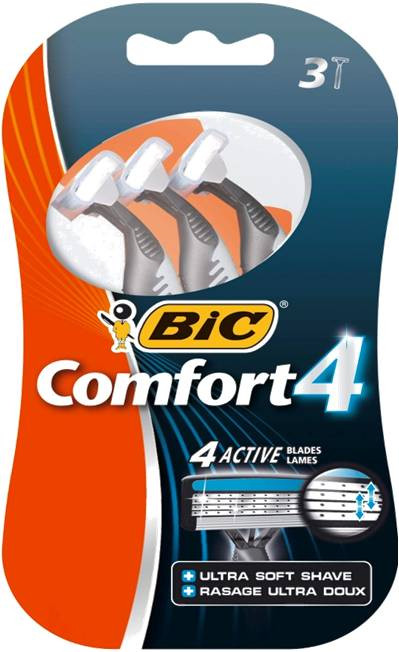 Станок для бритья BIC комфорт 4 (3шт)