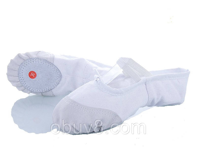 Балетки белые обувь для хореографии оптом - фото 1 - id-p111640774