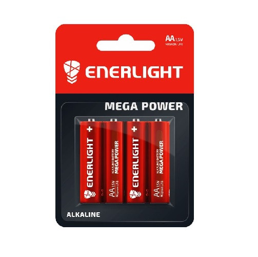 Батарейка ENERLIGHT MEGA POWER (AA ПАЛЬЧИК) АЛКАЛАЙН FOL (картон)