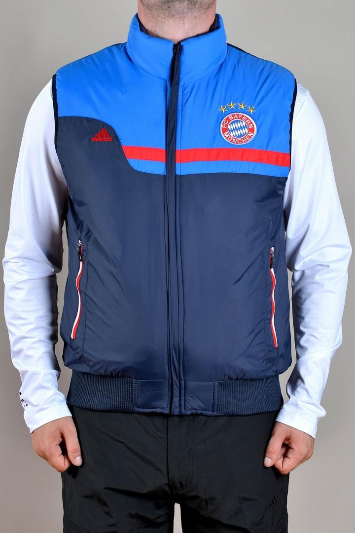 Теплая Мужская Жилетка (безрукавка) Adidas (Адидас) Bayern Munchen ...