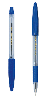 Ручка кулькова синя з гумовим грипом ВМ-8100-01 CLASSIC GRIP, 0,7 мм