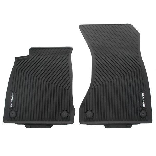 Резинові передні коврики Audi A4 allroad (8W / B9), контрастний напис (8W9061221041), фото 1