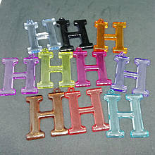 Підвіски акрил "Літери" мікс 40 х 30 мм 500 грамів