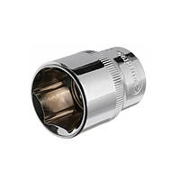 Головка Intertool 6-гранная 1/2" 22мм*38мм CrV ET-0022