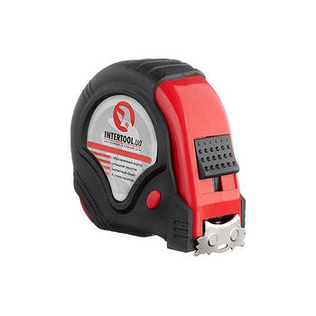 Рулетка Intertool 8м*25мм три стопора MT-0108