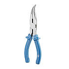Щипці Intertool 180мм вигнуті C45 HT-0125 180мм, фото 3