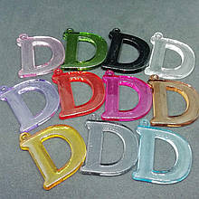 Підвіски акрил "Літери" мікс 38 х 33 мм 500 грамів