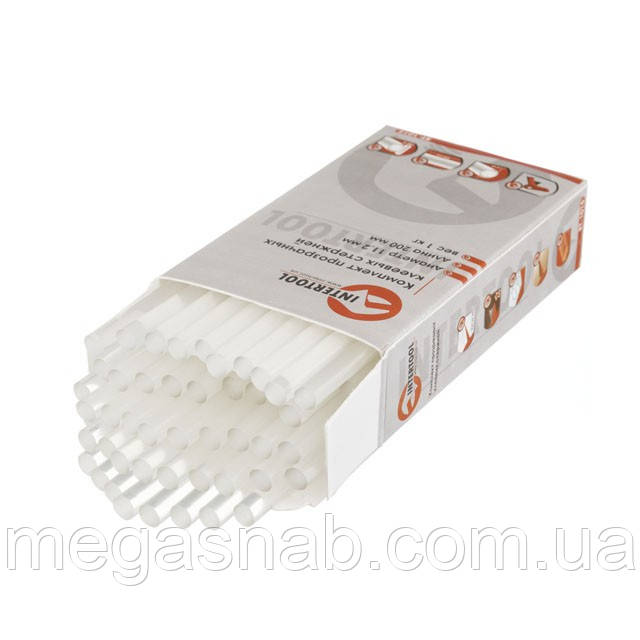 Клейові стрижні Intertool 11.2*200мм прозорі 1кг RT-1015, фото 1