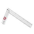 Косинець Intertool 300мм алюмінієвий MT-2062, фото 3