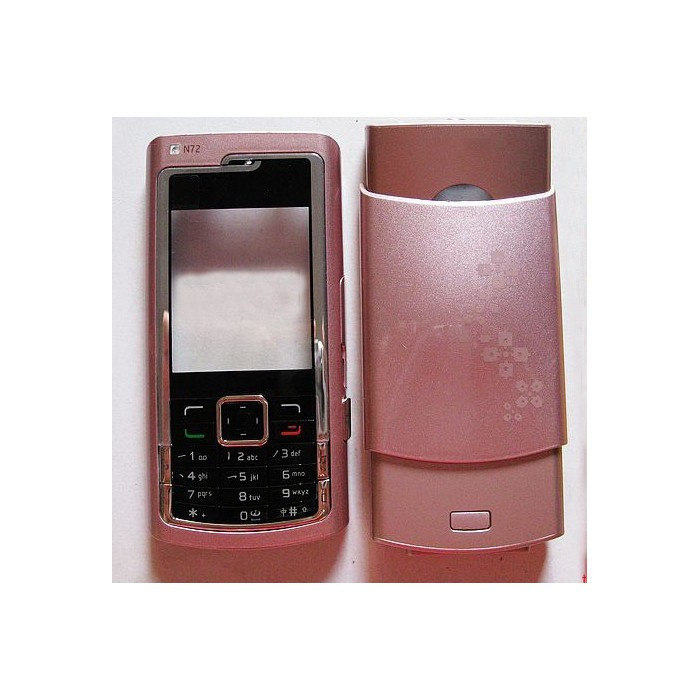 Корпус повний Nokia N72 Pink, з російською клавіатурою