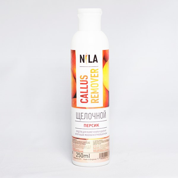 Ремувер для розм'якшення кутикули мозолів та натоптишів Nila Callus Remover 250мл. персик, фото 1