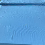 Штапель блакитний однотонний, ш. 140 см, фото 3