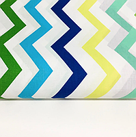 Польська бязь "зигзаг салатово-синій", фото 2