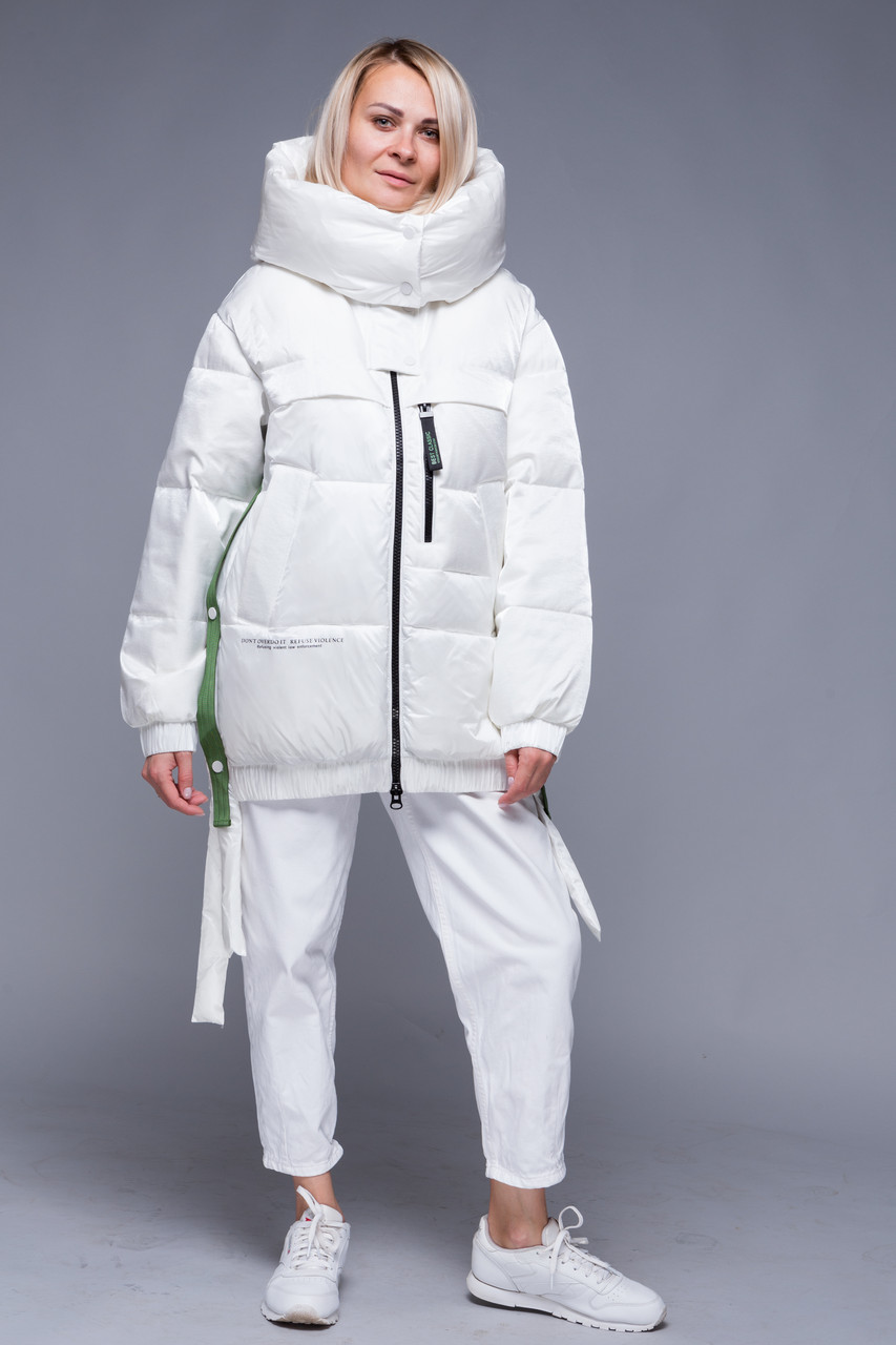 Пуховик TOWMY 1870 white green