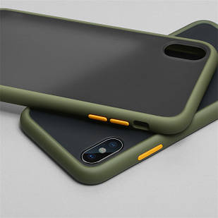 Накладка Gingle Matte Case для Xiaomi Redmi Note 4X green/orange (ксиоми середні нот 4 ікс)