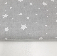 Польська бязь "зорепад дрібний на сірому", фото 3