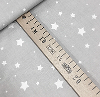 Польська бязь "зорепад дрібний на сірому", фото 2