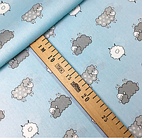 Польська бязь "баранчики на блакитному", фото 3