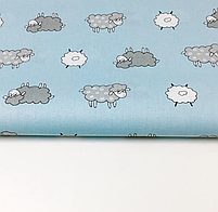 Польська бязь "баранчики на блакитному", фото 2