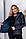 Жіноча двостороння куртка арт.185 чорний / білий, фото 2