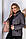 Жіноча двостороння куртка арт.185 чорний / білий, фото 5