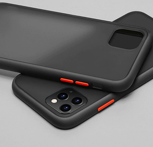 Накладка Gingle Matte Case для iPhone 11 black/red (айфон 11)