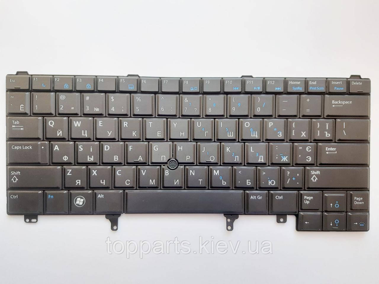 Клавіатура для ноутбуків Dell Latitude E5420, E6320, E6330, E6420, E6430 Series чорна з підсвіткою UA/RU/US