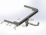 Фаркоп Ford Edge USA 2014-2022 + електропакет, гак знімається