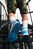Кросівки чоловічі Nike Air Jordan 1 OFF-White Blue (найк аїр джердан оф вайт блакитні), фото 10