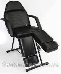 Педикюрна кушетка — крісло косметологічна Чорна модель 240, фото 1