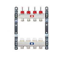 Коллектор для теплого пола Itap 1x3/4 на 4 выхода с расходомерами