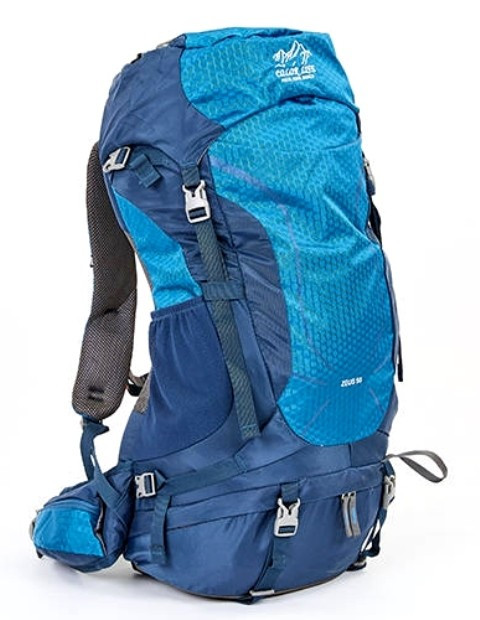 Рюкзак туристичний каркасний COLOR LIFE 5308 50л нижній вхід синій, фото 1