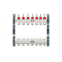Коллектор для теплого пола Itap 1x3/4 на 7 выходов с расходомерами