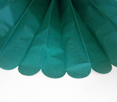 Паперові помпони з тиш'ю «Emerald», діаметр 35 см.