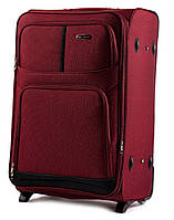 Валіза тканинна WINGS 206 велика бордова 2 колеса