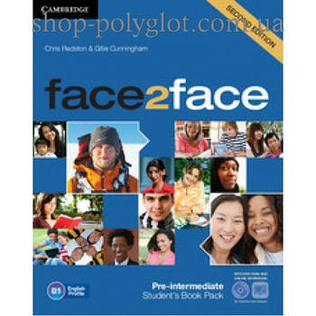 Підручник англійської мови Face2face Second edition Pre-intermediate student's Book with DVD-ROM and Online